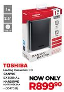 Toshiba 1TB Canvio External Hardrive HDTP310EK3AA