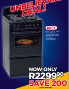 Defy 4 Plate Stove DSS509