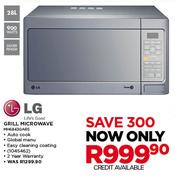 LG 28Ltr Grill Microwave MH6843GARS