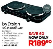 By D:Sign Solid Hotplate BHP 2003