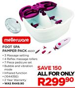 Mellerware Foot Spa Pamper Pack 46001
