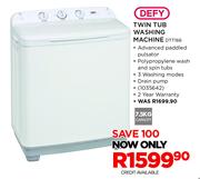 Defy 7.5kg Twin Tub Washing Machine DTT166