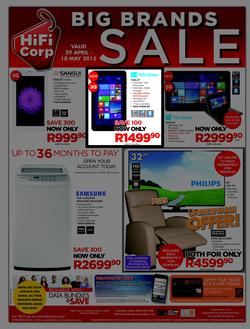 HiFi Corp : Big Brands Sale (29 Apr - 10 May 2015), page 12
