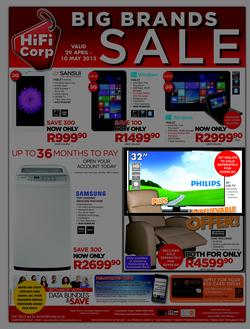 HiFi Corp : Big Brands Sale (29 Apr - 10 May 2015), page 12