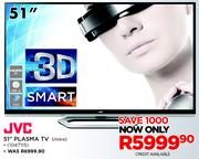 JVC 51" 3D Smart Plasma TV 51N940