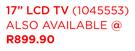 Sansui 17" HD Ready LCD TV