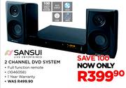 Sansui 2 Channel DVD System