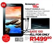 Lenovo Tablet Bundle A3300