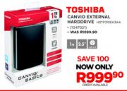 Toshiba Canvio External 1TB 2.5" Hard Drive HDTP310EK3AA