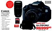 Canon DSLR Camera + Twin Lens Package 600D