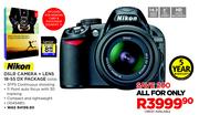 Nikon DSLR Camera + Lens 18-55 DX Package D3100