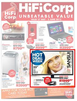 HiFi Corp : Unbeatable Value (27 May - 2 Jun 2015), page 1