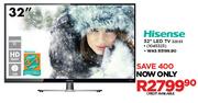 Hisense 32" HD Ready LED TV 32D33