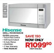 Hisense Grill Microwave Oven H36MOMME