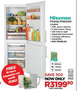 Hisense 230L Fridge/Freezer H299BME