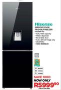 Hisense Mirror Door Fridge/Freezer H420BMI-WD