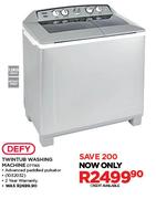 Defy 13kg Twin Tub Washing Machine DTT165