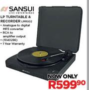 Sansui LP Turntable & Recorder LPR1002
