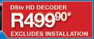 DStv HD Decoder Excludes Installation