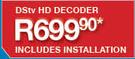 DStv HD Decoder Includes Installation
