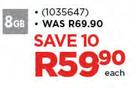 Sandisk Cruzer Blade Flash Drive 8GB-Each