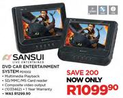 Sansui DVD Car Entertainment System PD1002