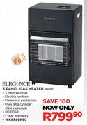 Elegance 3 Panel Gas Heater SNO8C