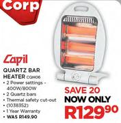Capil Quartz Bar Heater CQH06