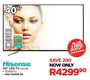 Hisense 40" LED TV 40D36P