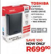 Toshiba Canvio External Hard Drive HDTP310EK3AA