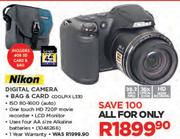 Nikon Digital Camera+ Bag & Card COOLPIX L330