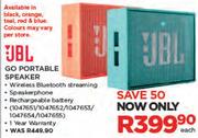 JBL Go Portable Speaker-Each