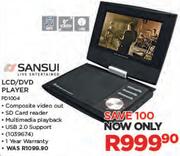 Sansui LCD/DVD Player PD1004