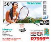 Hisense 50" Full HD LED TV 50K390