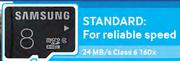 Samsung 8GB SD And Micro SD Card-Each