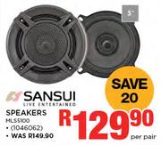 Sansui 5" Speakers MLS5100-Per Pair 
