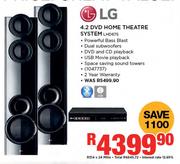LG 4.2 DVD Home Theatre System LHD675