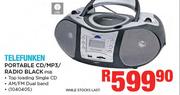 Telefunken Portable CD/MP3/Radio Black P5B