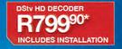 DSTV HD Decoder Including Installation
