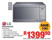 LG 40Ltr Microwave MS4042GM