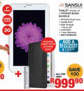 Sansui Tablet M7023G VP + Power Bank Bundle