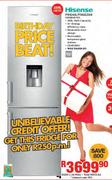 Hisense 359ltr Gross Fridge/Freezer H359BME-WD