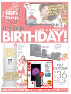 HiFi Corp : It's Our Birthday (23 Sep - 27 Sep 2015), page 1