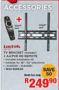 Loctek TV Bracket PSW698SF + A4 PVR HD Remote