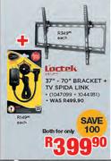 Loctek 37"-70" Bracket + TV Spida Link