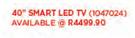 Hisense 40" Smart LED TV