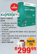 Kaspersky Anti-Virus 2015 2 User