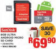 SanDisk 8GB Ultra Android Micro SD Card