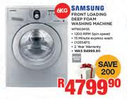 Samsung 6kg Front Loading Deep Foam Washing Machine WF1602WSS