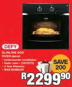 Defy Slimline 600 Oven DBO331